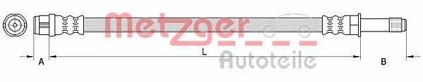 Metzger 4111090 Brake Hose 4111090: Buy near me in Poland at 2407.PL - Good price!