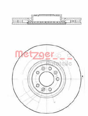 Metzger 25259 V Тормозной диск передний вентилируемый 25259V: Отличная цена - Купить в Польше на 2407.PL!