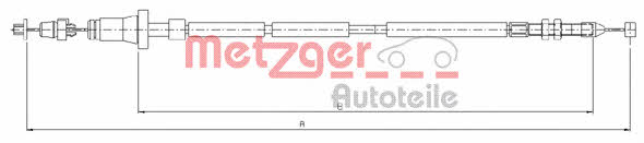 Metzger 10.0102 Accelerator cable 100102: Buy near me in Poland at 2407.PL - Good price!