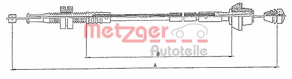 Metzger 10.0152 Accelerator cable 100152: Buy near me in Poland at 2407.PL - Good price!