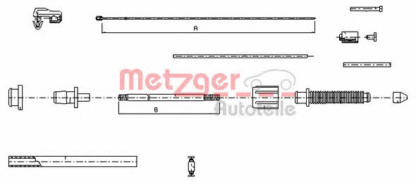 Metzger 10.0382 Accelerator cable 100382: Buy near me in Poland at 2407.PL - Good price!