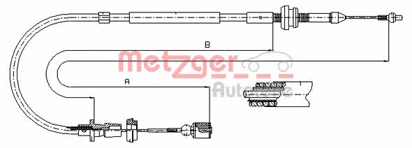 Metzger 10.0861 Accelerator cable 100861: Buy near me in Poland at 2407.PL - Good price!