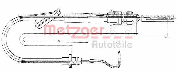Metzger 10.0921 Accelerator cable 100921: Buy near me in Poland at 2407.PL - Good price!