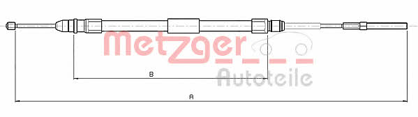 Metzger 10.4137 Трос стояночного тормоза 104137: Отличная цена - Купить в Польше на 2407.PL!