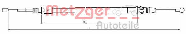 Metzger 10.4612 Трос стояночного тормоза 104612: Отличная цена - Купить в Польше на 2407.PL!