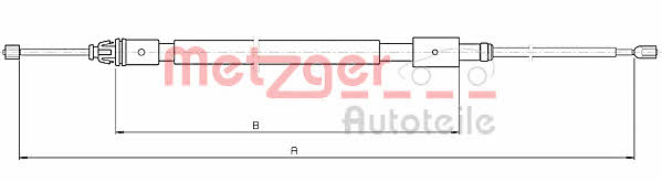 Metzger 10.4716 Cable Pull, parking brake 104716: Buy near me in Poland at 2407.PL - Good price!