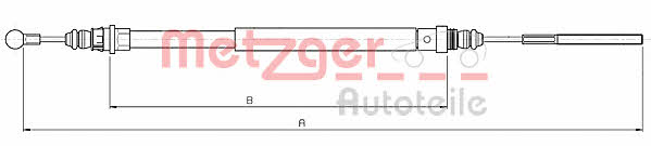 Metzger 10.4722 Linka hamulca ręcznego, lewy 104722: Dobra cena w Polsce na 2407.PL - Kup Teraz!