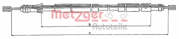 Metzger 10.6026 Cable Pull, parking brake 106026: Buy near me in Poland at 2407.PL - Good price!