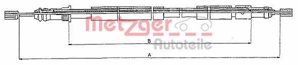 Metzger 10.6026 Трос гальма стоянки 106026: Приваблива ціна - Купити у Польщі на 2407.PL!