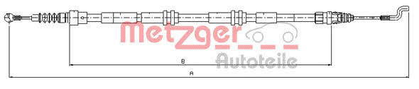 Metzger 10.7394 Трос стояночного тормоза 107394: Отличная цена - Купить в Польше на 2407.PL!