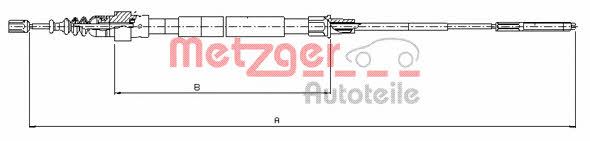 Metzger 10.7492 Seilzug, feststellbremse 107492: Kaufen Sie zu einem guten Preis in Polen bei 2407.PL!