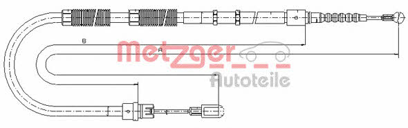 Metzger 10.7535 Seilzug, feststellbremse 107535: Kaufen Sie zu einem guten Preis in Polen bei 2407.PL!