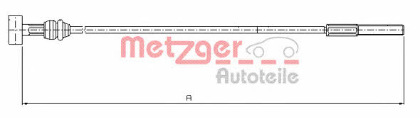 Metzger 10.8226 Трос стояночного тормоза 108226: Отличная цена - Купить в Польше на 2407.PL!