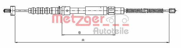 Metzger 10.8231 Трос стояночного тормоза 108231: Отличная цена - Купить в Польше на 2407.PL!