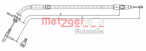Metzger 10.9333 Трос стояночного тормоза 109333: Отличная цена - Купить в Польше на 2407.PL!