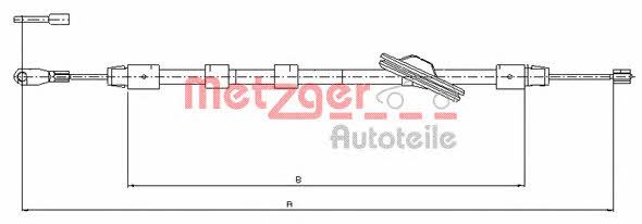 Metzger 10.9439 Трос стояночного тормоза 109439: Отличная цена - Купить в Польше на 2407.PL!