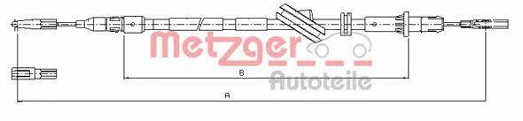 Metzger 10.9444 Cable Pull, parking brake 109444: Buy near me in Poland at 2407.PL - Good price!
