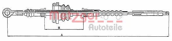 Metzger 10.9845 Seilzug, feststellbremse 109845: Kaufen Sie zu einem guten Preis in Polen bei 2407.PL!