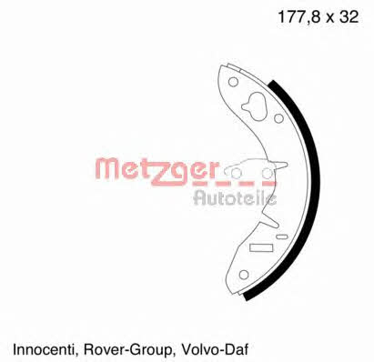 Metzger MG 003 Brake shoe set MG003: Buy near me in Poland at 2407.PL - Good price!