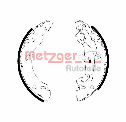 Metzger MG 112 Brake shoe set MG112: Buy near me in Poland at 2407.PL - Good price!