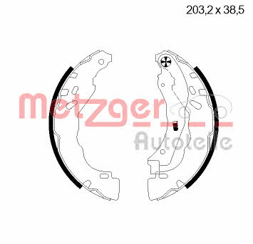 Metzger MG 124 Szczęki hamulcowe, zestaw MG124: Atrakcyjna cena w Polsce na 2407.PL - Zamów teraz!