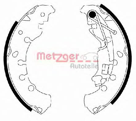 Metzger MG 200 Brake shoe set MG200: Buy near me in Poland at 2407.PL - Good price!