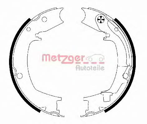 Metzger MG 204 Parking brake shoes MG204: Buy near me in Poland at 2407.PL - Good price!