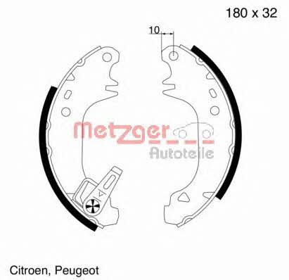 Metzger MG 508 Bremsbackensatz MG508: Kaufen Sie zu einem guten Preis in Polen bei 2407.PL!