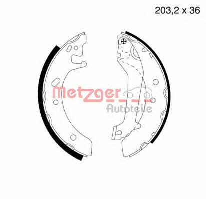 Metzger MG 580 Bremsbackensatz MG580: Kaufen Sie zu einem guten Preis in Polen bei 2407.PL!
