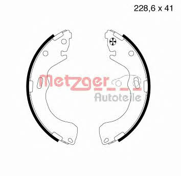 Metzger MG 732 Brake shoe set MG732: Buy near me in Poland at 2407.PL - Good price!