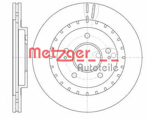 Metzger 61137.10 Тормозной диск передний вентилируемый 6113710: Отличная цена - Купить в Польше на 2407.PL!