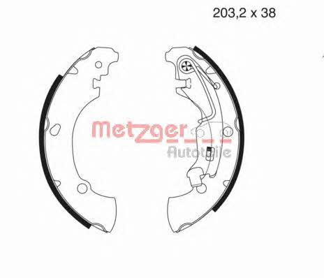Metzger MG 981 Brake shoe set MG981: Buy near me in Poland at 2407.PL - Good price!