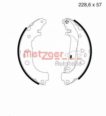 Metzger MG 983 Колодки гальмівні барабанні, комплект MG983: Приваблива ціна - Купити у Польщі на 2407.PL!