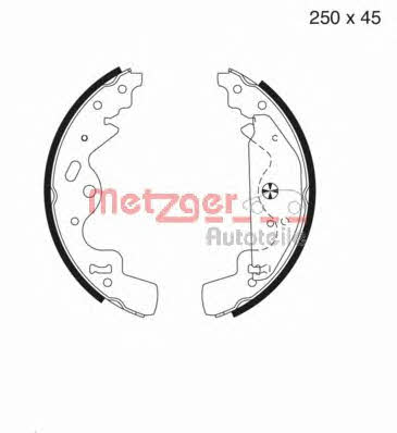 Metzger MG 986 Колодки тормозные барабанные, комплект MG986: Отличная цена - Купить в Польше на 2407.PL!