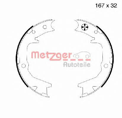 Metzger MG 994 Parking brake shoes MG994: Buy near me in Poland at 2407.PL - Good price!