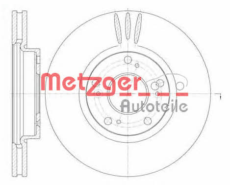 Metzger 6985.10 Brake disc 698510: Buy near me in Poland at 2407.PL - Good price!