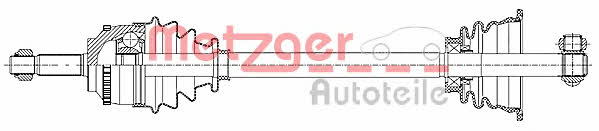 Metzger 7210025 Drive shaft 7210025: Buy near me in Poland at 2407.PL - Good price!