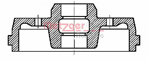 Metzger BT 1023 Rear brake drum BT1023: Buy near me in Poland at 2407.PL - Good price!