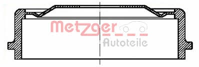 Metzger BT 1063 Rear brake drum BT1063: Buy near me in Poland at 2407.PL - Good price!