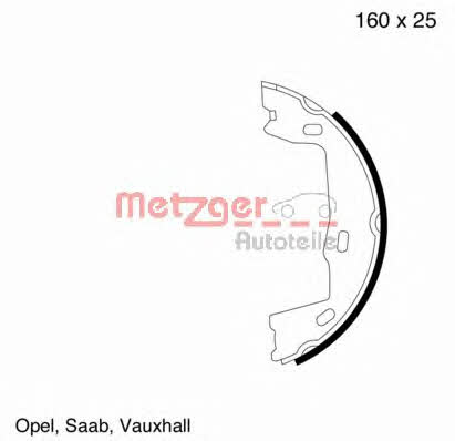 Metzger KR 347X Feststellbremsbacken KR347X: Kaufen Sie zu einem guten Preis in Polen bei 2407.PL!