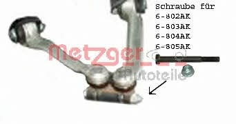 Metzger 55002118 Сайлентблоки, комплект 55002118: Отличная цена - Купить в Польше на 2407.PL!