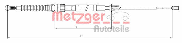 Metzger 10.7518 Трос стояночного тормоза 107518: Отличная цена - Купить в Польше на 2407.PL!
