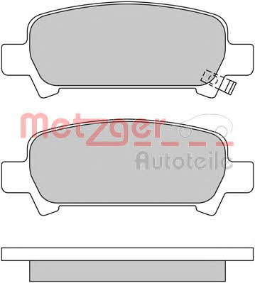 Metzger 1170167 Brake Pad Set, disc brake 1170167: Buy near me in Poland at 2407.PL - Good price!
