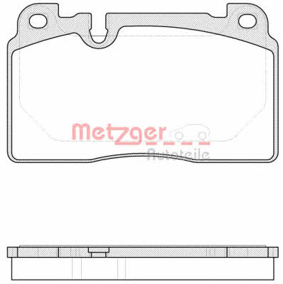 Metzger 1170789 Тормозные колодки дисковые, комплект 1170789: Отличная цена - Купить в Польше на 2407.PL!