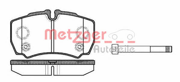 Metzger 1170803 Brake Pad Set, disc brake 1170803: Buy near me in Poland at 2407.PL - Good price!