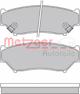 Metzger 1170528 Brake Pad Set, disc brake 1170528: Buy near me in Poland at 2407.PL - Good price!