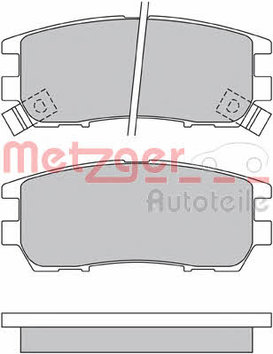 Metzger 1170529 Brake Pad Set, disc brake 1170529: Buy near me in Poland at 2407.PL - Good price!