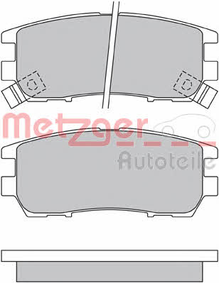 Metzger 1170529 Тормозные колодки дисковые, комплект 1170529: Отличная цена - Купить в Польше на 2407.PL!