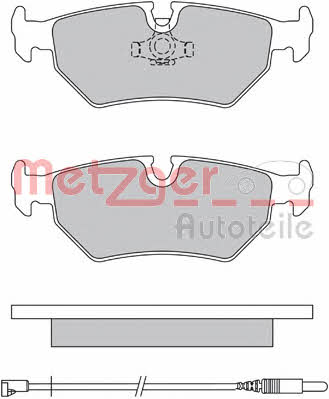 Metzger 1170572 Brake Pad Set, disc brake 1170572: Buy near me in Poland at 2407.PL - Good price!