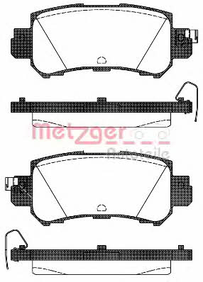 Metzger 1170787 Brake Pad Set, disc brake 1170787: Buy near me in Poland at 2407.PL - Good price!